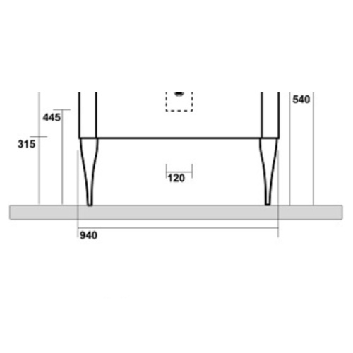 Ножки для тумбы Kerasan Waldorf 919493 - фото 2