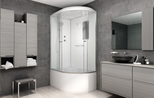 Душевая кабина AvaCan D512SL 120х90 асимметричная с крышей ориентация левая - фото 3