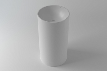 Раковина из искусственного камня Holbi ANDROMEDA 1.02.019.11.1 44х44 напольная цвет белый матовый