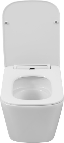 Унитаз подвесной Logan 00342541 белый с сиденьем микролифт безободковый смыв Торнадо - фото 5