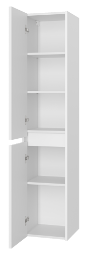 Шкаф-пенал Brevita Balaton BAL-05035-01-2Л 35х34х163 подвесной цвет белый - фото 4