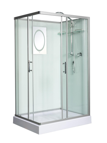 Душевая кабина WeltWasser WW500 LAINE 1201 (10000003270) 100х100 без крыши ориентация универсальная - фото 3