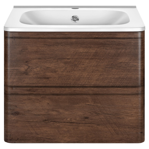 Тумба под раковину Vincea Vico VMC-2V600RW 59х47х50 подвесная цвет коричневый - фото 4