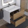 Тумба с раковиной Uperwood Barsa 293020534 80х50 цвет коричневый