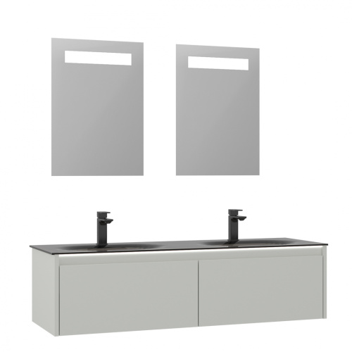 Тумба с раковиной Orka Lisbon 5001441 132х50х35 цвет серый матовый - фото 2