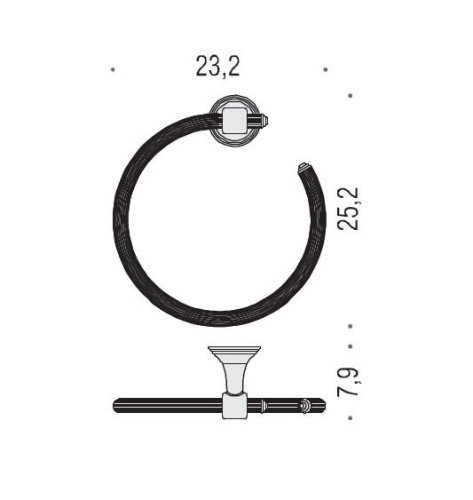 Полотенцедержатель Colombo Hermitage B3331.HPS - фото 2