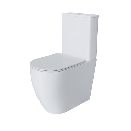 Унитаз напольный с бачком Grossman Style GR-4473S белый глянцевый с сиденьем микролифт безободковый каскадный смыв