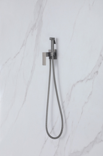 Гигиенический душ со смесителем ABBER Daheim AF8226NG никель - фото 3