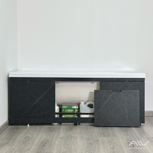 Экран под ванну Alavann Rita 170 см ALV0719006 фронтальный МДФ съемный/раздвижной черный - фото 3