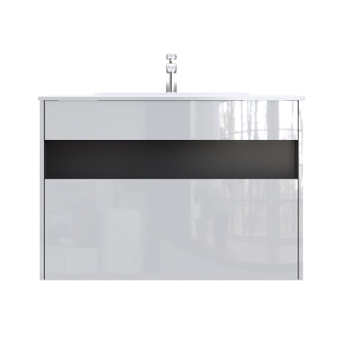 Тумба под раковину Am.Pm Func M8FFUX1001WG 101х49х70 подвесная цвет белый - фото 2