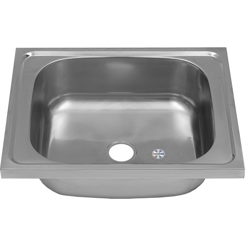 Кухонная мойка Melana 091 t (*20) 50х40 цвет хром поверхность Матовая - фото 2