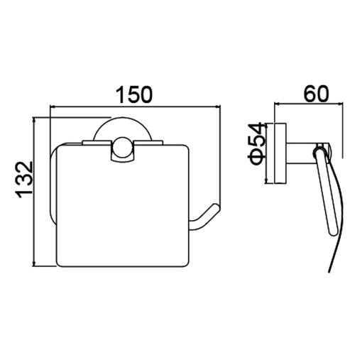Бумагодержатель Timo Saona 13042/03 - фото 2
