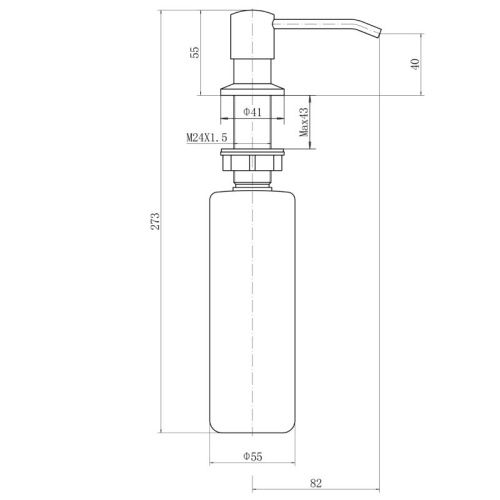 Дозатор для жидкого мыла Fashun A403 - фото 3