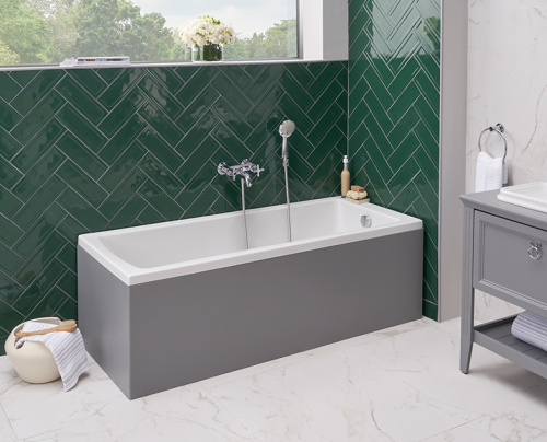 Ванна акриловая Vitra Neon 52530001000 170х70 пристенная прямоугольная без ножек - фото 3