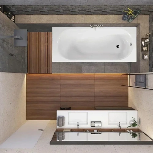 Ванна акриловая Vagnerplast Kasandra VPBA175KAS2X-04 175х70 пристенная прямоугольная без каркаса - фото 2