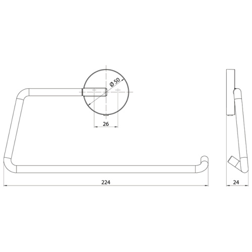 Полотенцедержатель Emco Round 4355 001 00 - фото 2