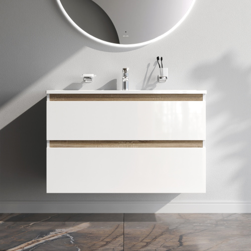 Тумба под раковину Am.Pm X-Joy M85AFHX1002WG 97х45х60 подвесная цвет белый