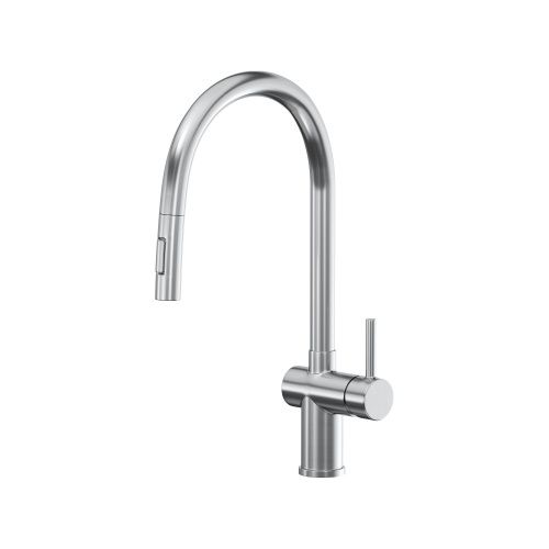 Смеситель для кухни Reflexion Lago RX9904SS на мойку серый - фото 2