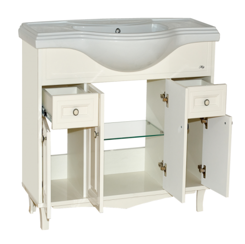 Тумба под раковину Misty Шармель Л-Шрм01080-5812Я 77х33х85 напольная - фото 5