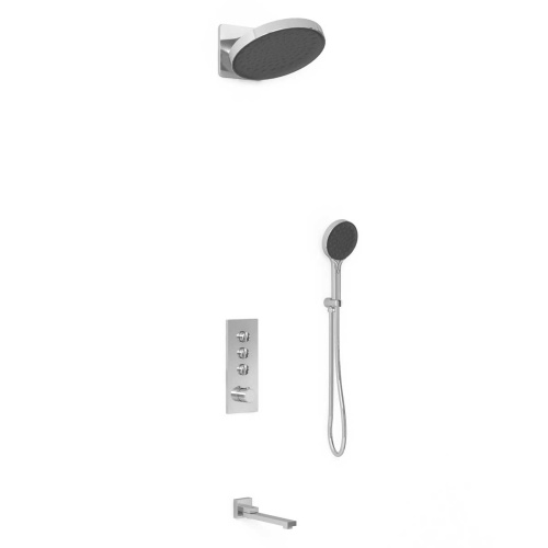 Душевая система Vincea VSFW-433TI3CH встраиваемая в стену с термостатом - фото 2