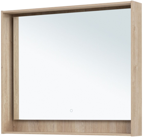 Зеркало в ванную Aquanet Милан 00336406 97х83 цвет светлое дерево - фото 3