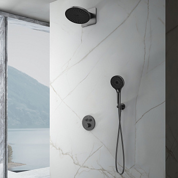 Душевая система Vincea Inspire VSFW-3I22MT5GM встраиваемая в стену с термостатом