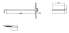 Верхний душ Boheme Fusion 419-SGM 25х55 серый