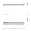 Бумагодержатель Decor Walther OF.LINE 670690