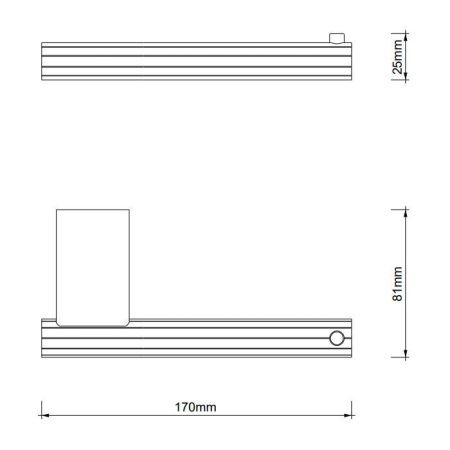 Бумагодержатель Decor Walther OF.LINE 670690