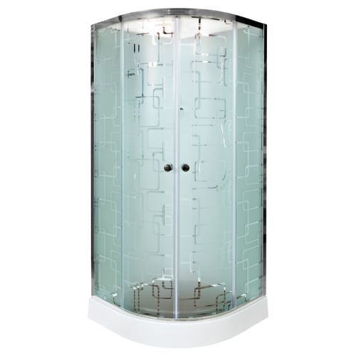 Душевая кабина AvaCan EM1580NGM 80х80 четверть круга без крыши ориентация универсальная - фото 2