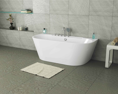 Ванна акриловая Grossman Cristal GR-17075-1 170х80 пристенная овальная с ножками - фото 2