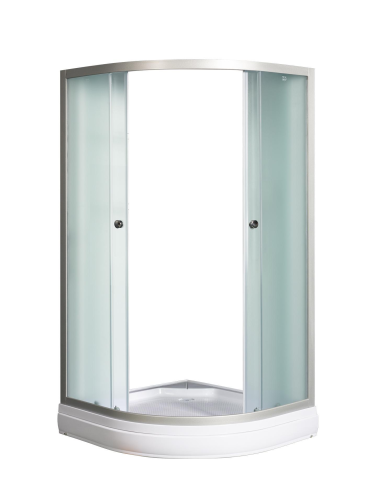 Душевой уголок River DON LIGHT 10000002917 80х80 стекло матовое профиль хром матовый без поддона - фото 3