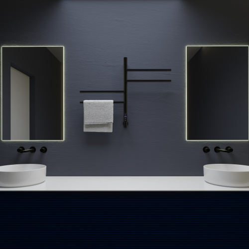 Полотенцесушитель Vincea VTD-1S1CBE 43х60 электрический черный