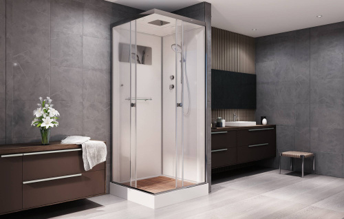 Душевая кабина AvaCan K409S 90х90 квадратная с крышей ориентация универсальная - фото 2