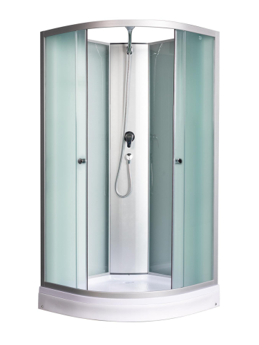 Душевая кабина River NARA LIGHT Б/К XL 80/24 MT -10000006218 80х80 четверть круга без крыши ориентация универсальная - фото 5