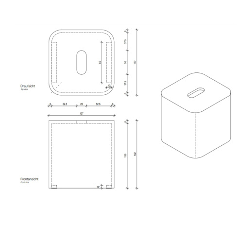 Диспенсер для салфеток Decor Walther Stone 974050 - фото 2