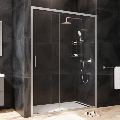 Душевая дверь Am.Pm Gem W90G-140-1-195MT 140х195 стекло прозрачное профиль хром матовый