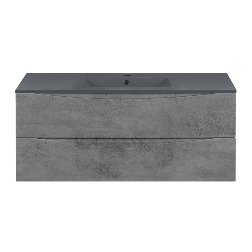 Тумба под раковину Vincea Mia VMC-2MC120BT 121х50х46 подвесная цвет серый - фото 5