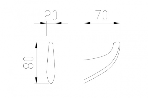 Крючок ABBER Nord AA1550B черный матовый - фото 4