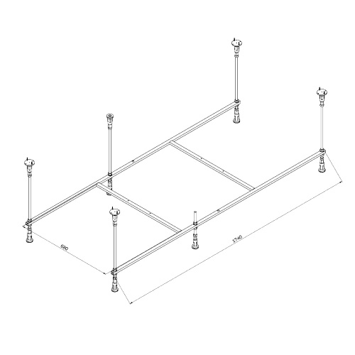 Каркас для ванны Am.Pm Func W84A-180-080W-R - фото 2