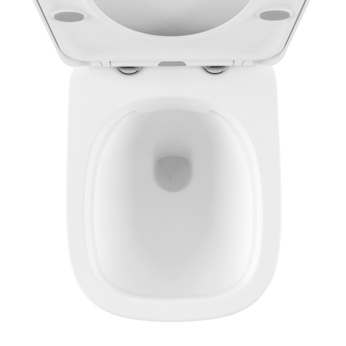 Унитаз-компакт напольный с бачком Lavinia Boho Bristol 3305001R белый глянцевый с сиденьем микролифт безободковый каскадный смыв - фото 4