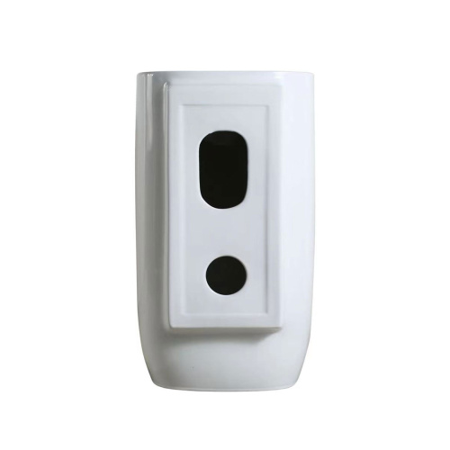 Раковина из сантехнического фарфора Vincea VBS-2P202 50х46 напольная цвет белый 1 отверстие под смеситель - фото 4