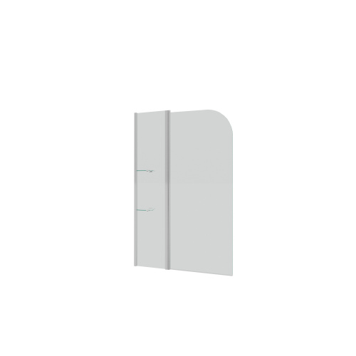 Душевая шторка на ванну Grossman GR-101 100х150 стекло прозрачное профиль хром глянцевый ориентация универсальная