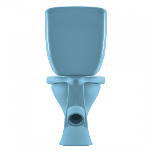 Унитаз-компакт напольный с бачком Santeri Воротынский 1P4017S0600BF голубой с сиденьем каскадный смыв - фото 5