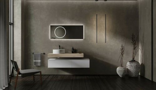 Тумба под раковину Jorno MODULARE Mdlr.01.80/P/A/JR 80х49х27 подвесная цвет антрацит - фото 3