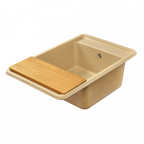 Кухонная мойка Aquaton Беллис 1A725032BS260 78х51 цвет бежевый поверхность матовая - фото 4