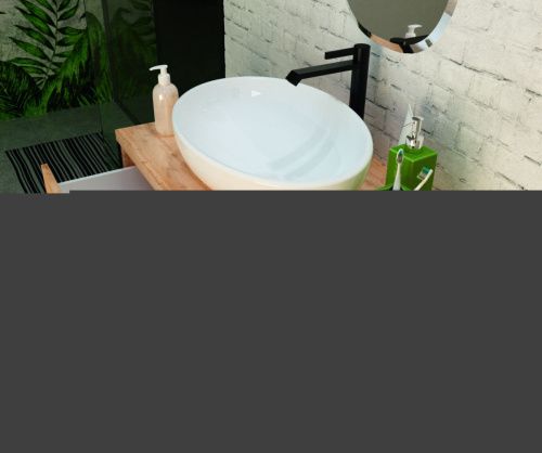 Тумба под раковину 1MarKa Grunge Loft У85842 80х50 подвесная цвет коричневый - фото 4