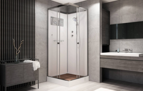 Душевая кабина AvaCan K408 80х80 квадратная без крыши ориентация универсальная - фото 2