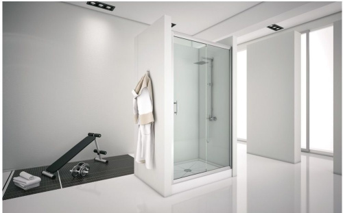 Душевая дверь Aquanet Alfa NAA6121 1600 160х200 стекло прозрачное профиль хром глянцевый - фото 4