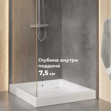 Душевой поддон керамический RGW CER 19170199-01 90х90 белый